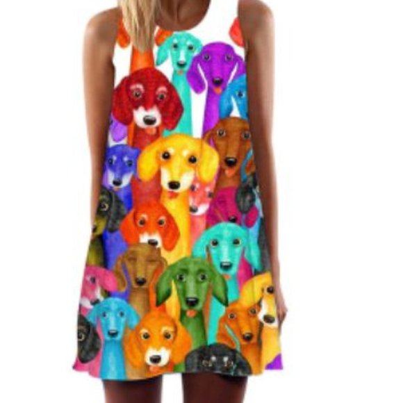 Animal Print Mini Dress - Picture 1 of 3